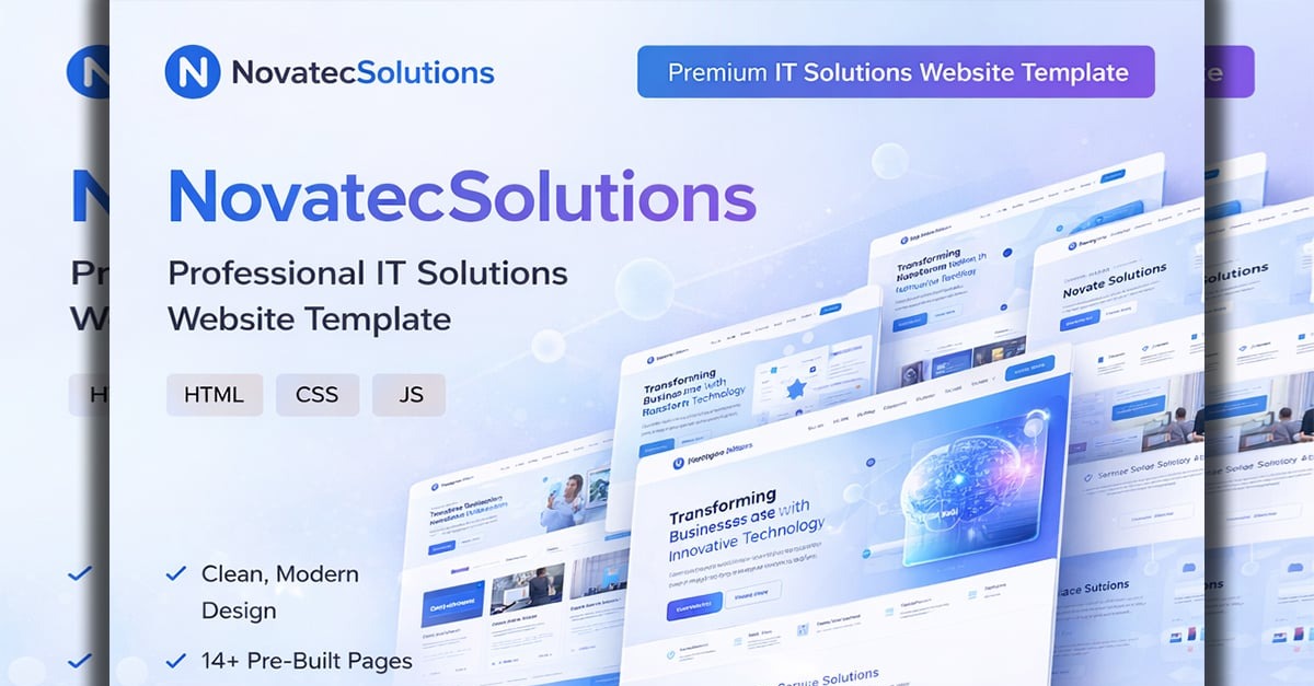 NovatecCorp - Modern Corporate / IT / Solutions Template / HTML Template