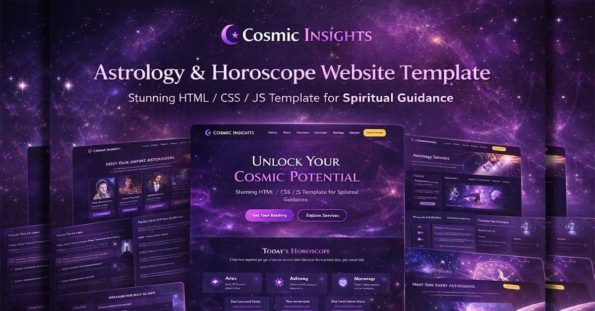 Cosmic Insights | Astrology | HTML Templates
