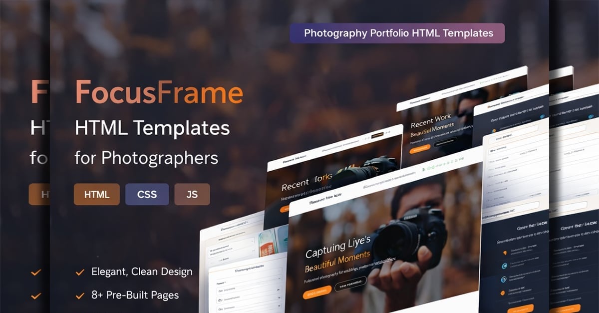 FocusFrame | Photographer | Personal | HTML Templates