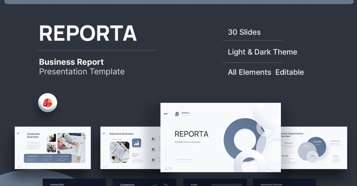 Reporta - Business Report PowerPoint Template