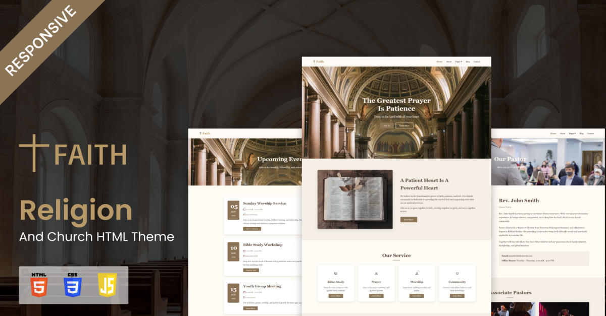 Faith - Religion And Church HTML Theme
