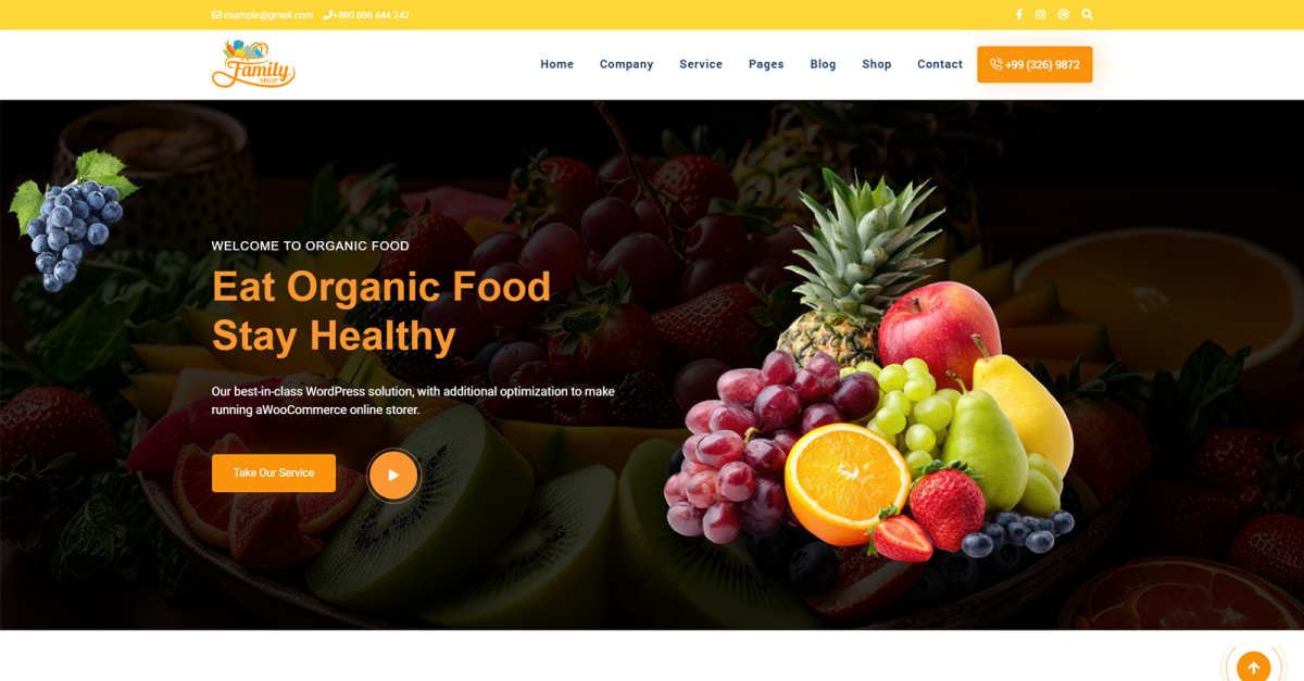 FamilyShop - Organic Food Farm And Food Shop HTML5 Template