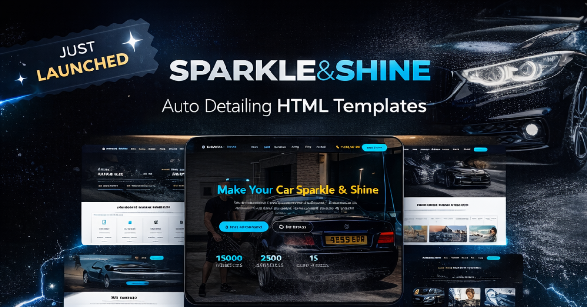 SPARKLE&SHINE | Car wash | 8 Pages | HTML Templates