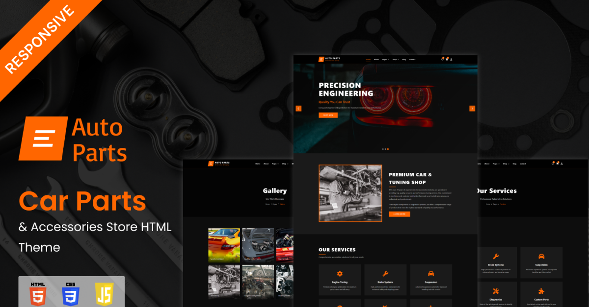 Car Parts & Accessories Store HTML Theme