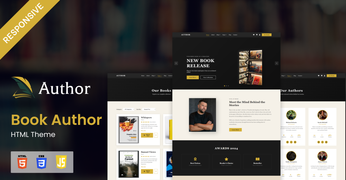 Author - Book Author HTML Theme