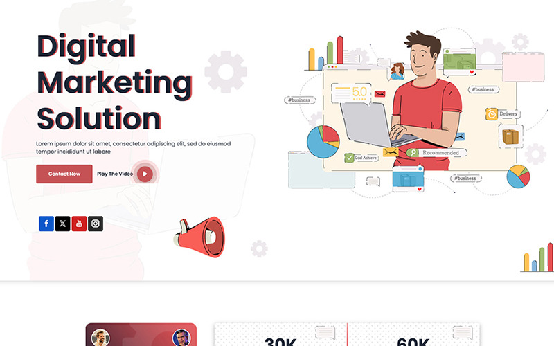 Dmtion - Digital Marketing HTML5 Website Template