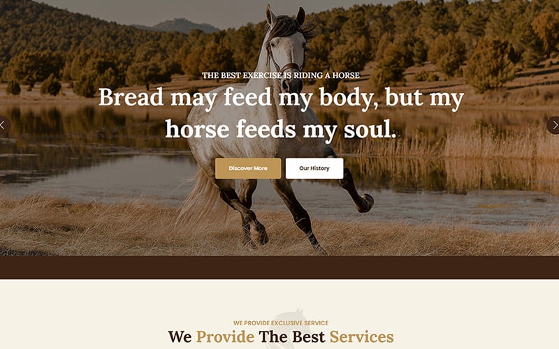 Horsefit - Horse Riding Website Template