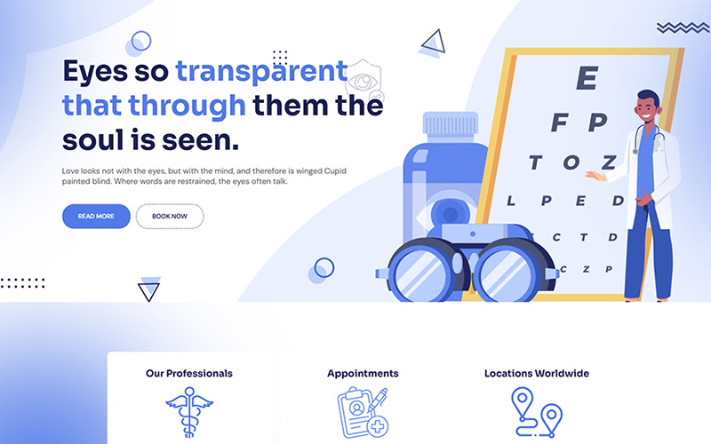Eyetest - Eye Care HTML5 Website Template