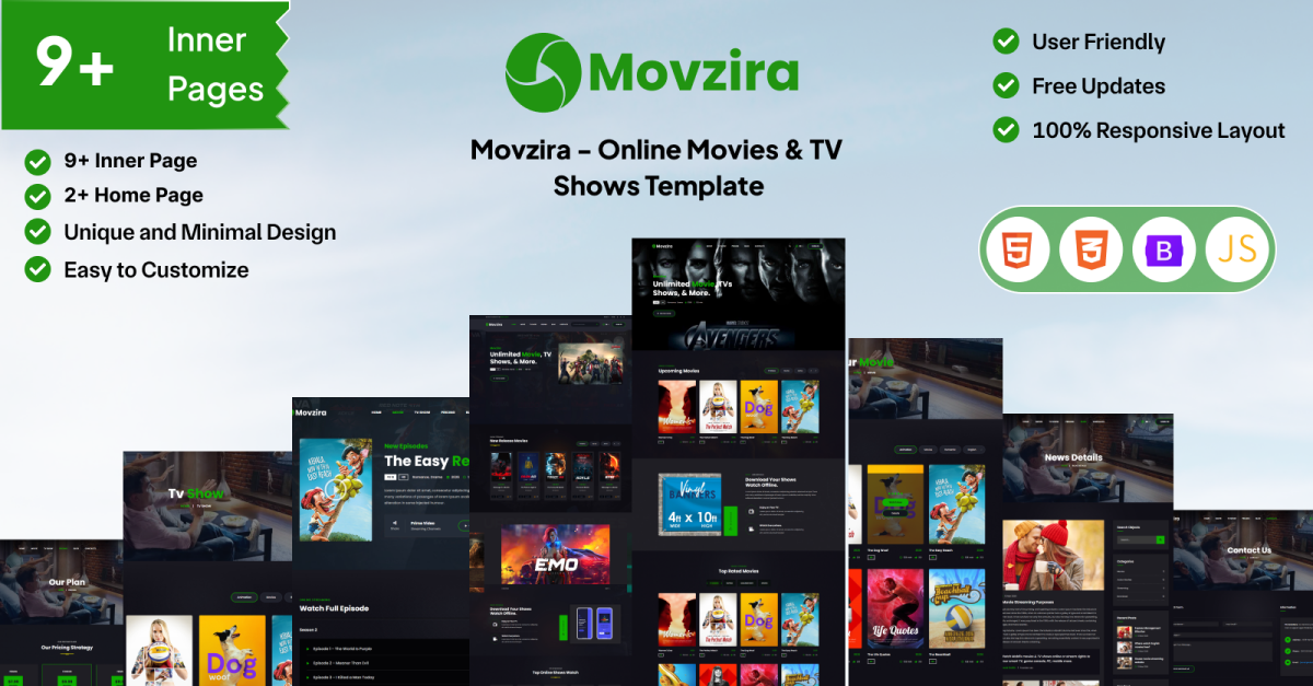 Movzira - Online Movies and TV Shows Template