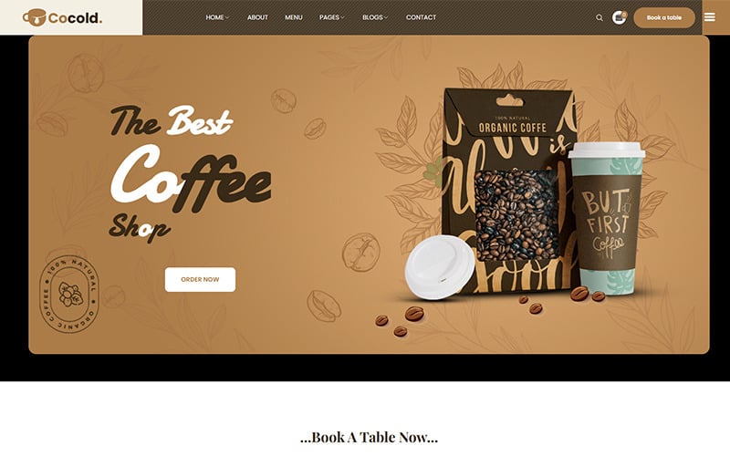 Cocold - Coffee Shop Website Template