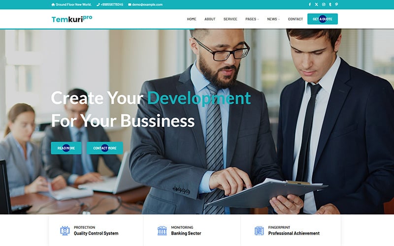 Temkuripro - Corporate Responsive HTML5 Website Template