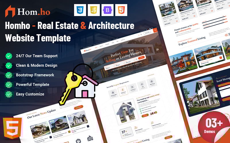 Homho - Real Estate Architecture Website Template