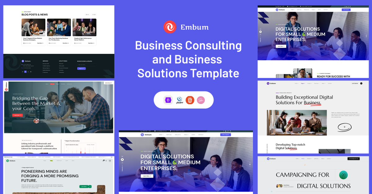Embum – Business Consulting & Corporate HTML Template