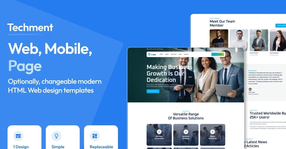 Techment - Business Strategy & Consulting HTML Template