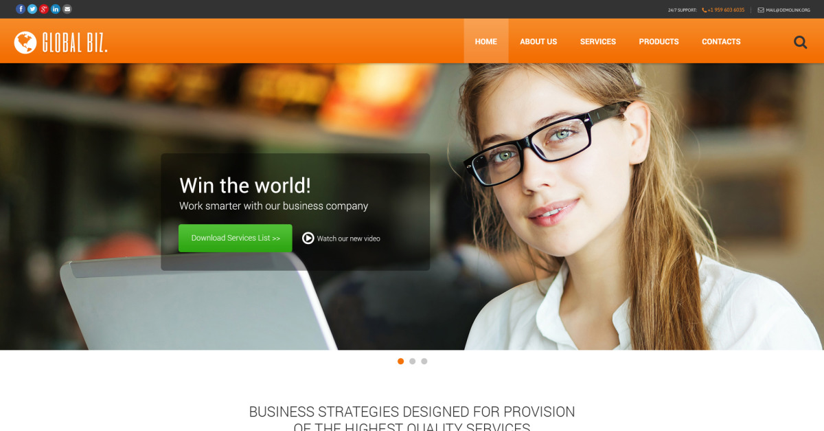 Business and Services Responsive Website Template
by WT