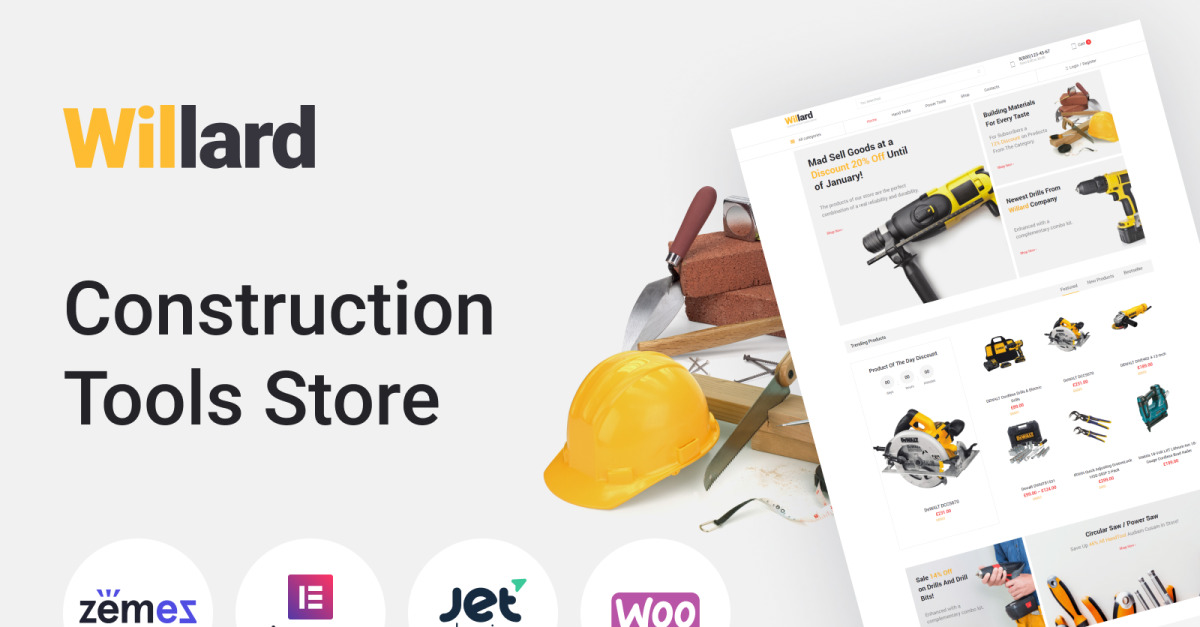 Willard Construction Tools Store Multipurpose Clean