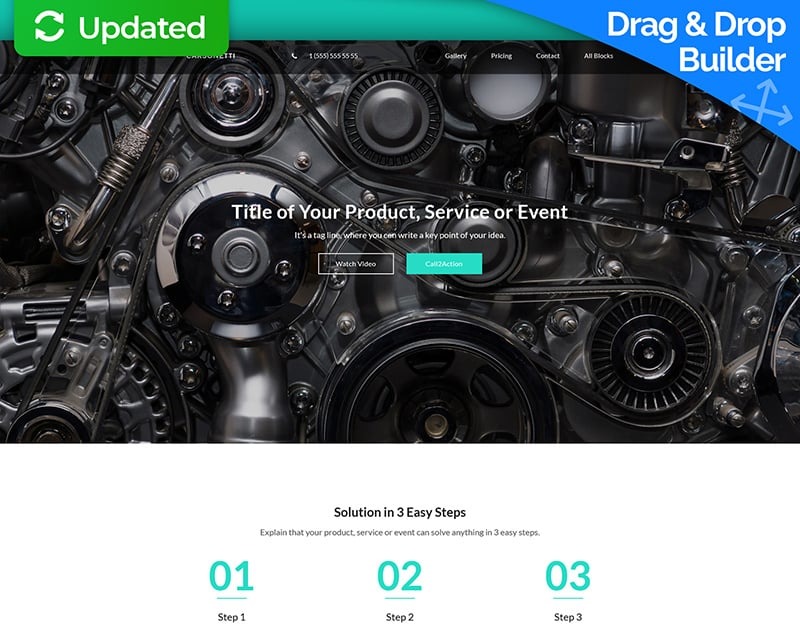 Car Repair Landing Page Template
by MotoCMS