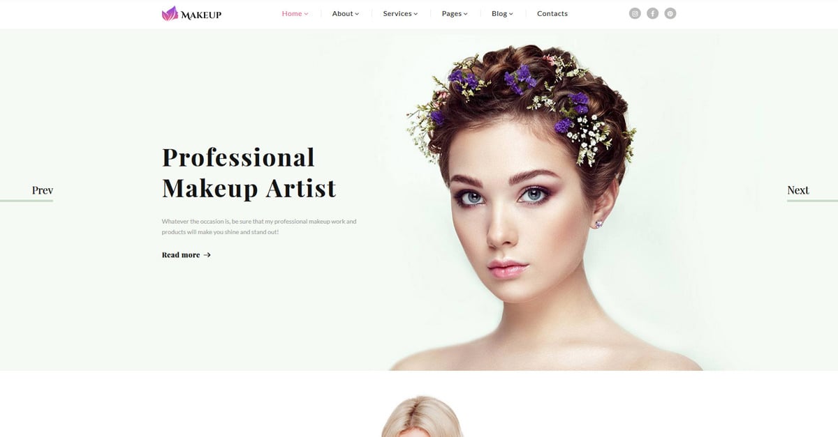 Cosmetics Responsive Website Template