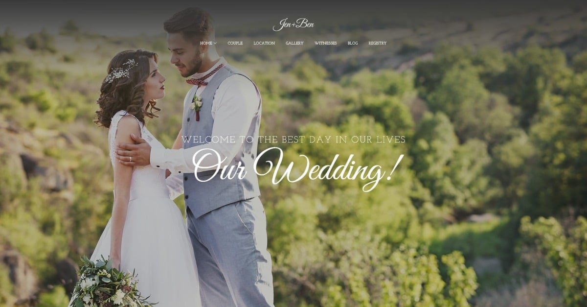 jen-ben-one-page-wedding-wordpress-theme-templatemonster