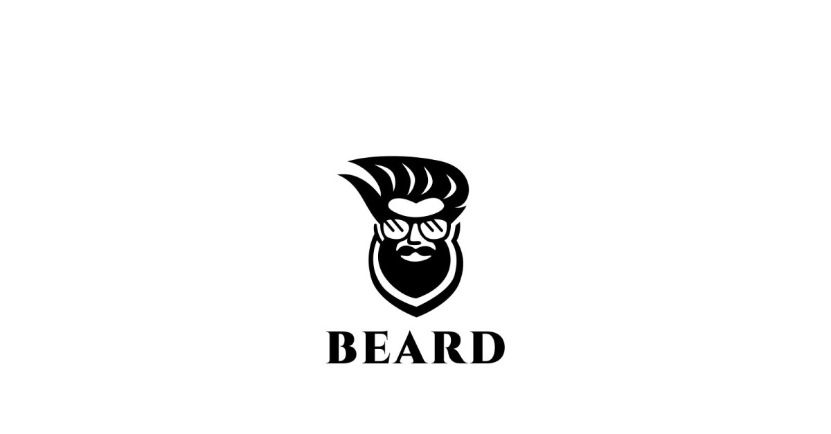 Beard Man Logo Template #63980 - TemplateMonster