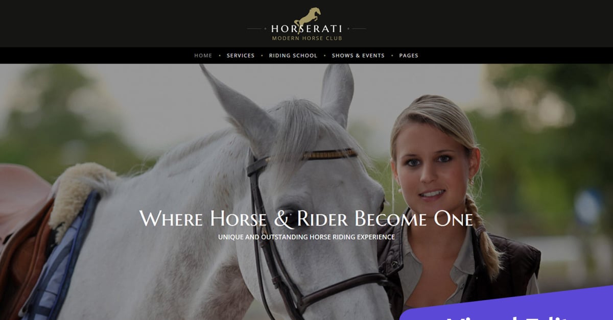Horserati - Horse Club Moto CMS 3 Template - TemplateMonster