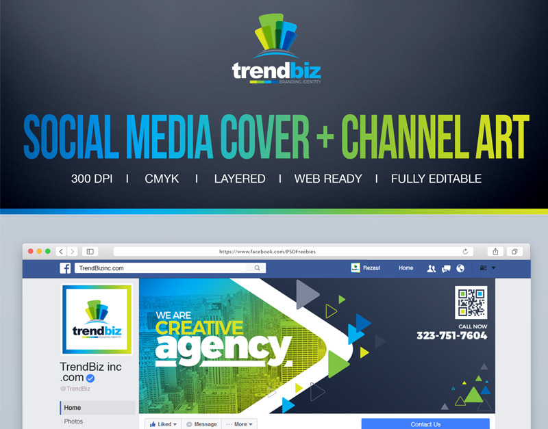Cover for Corporate Business : Facebook Timeline Cover, Twitter Cover,  thptnganamst.edu.vn Channel Art Social Media Template