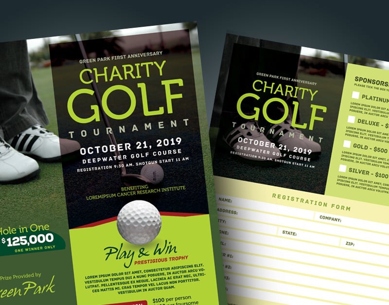 golf outing flyer