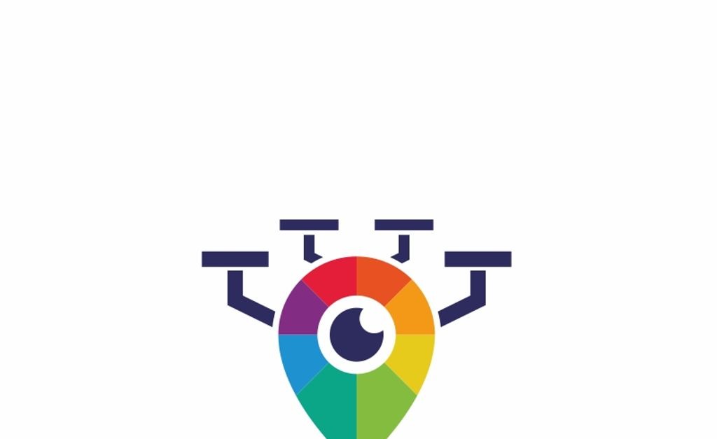 Drone Point logotypmall 67347 TemplateMonster