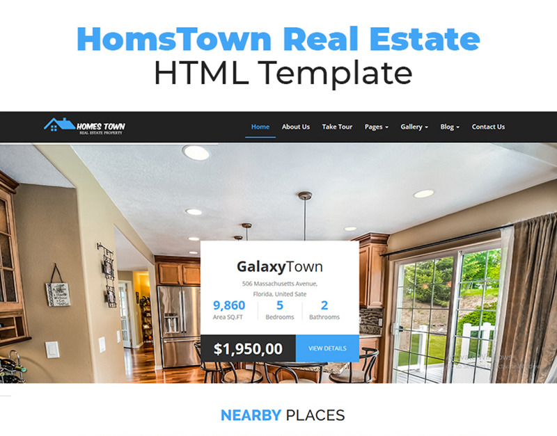 HomesTown Real Estate HTML Template
by AtozCreation4u
