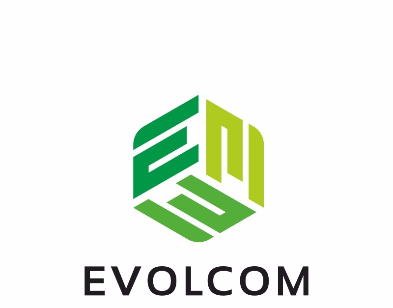 Evolcom - Modèle de logo de lettre E en mouvement