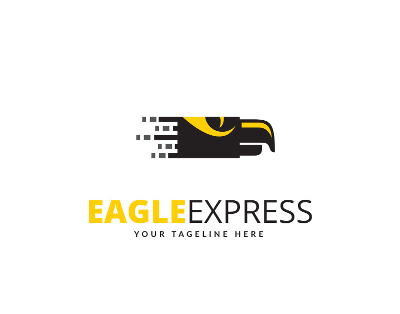 Modèle de logo Eagle Express 68605 TemplateMonster