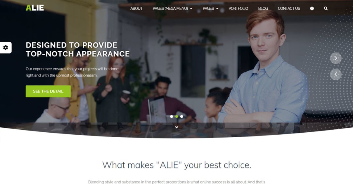 ALIE: Multipurpose, Lightweight Website Template
by w3reign
