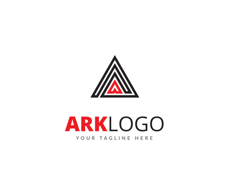 Ark letter initial logo design template vector illustration • wall stickers  ark, web, vector | myloview.com