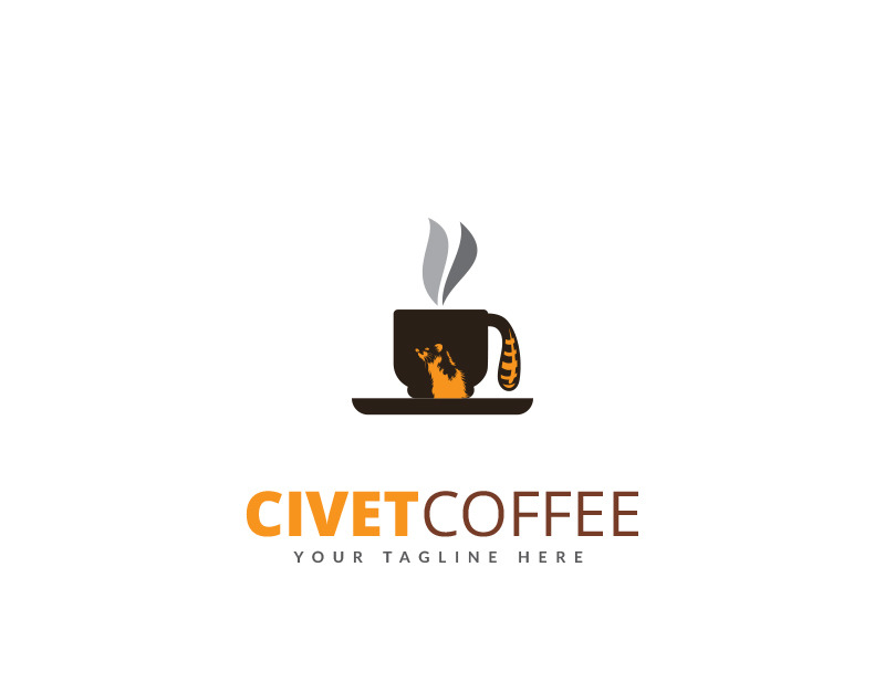 Civet Coffee Logo Template #69102 - TemplateMonster