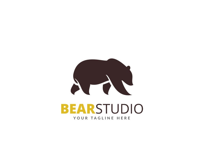 Bear Studio Logo Template #69891 - TemplateMonster