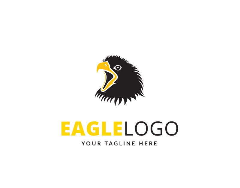 Blue Hunting Eagle Logo