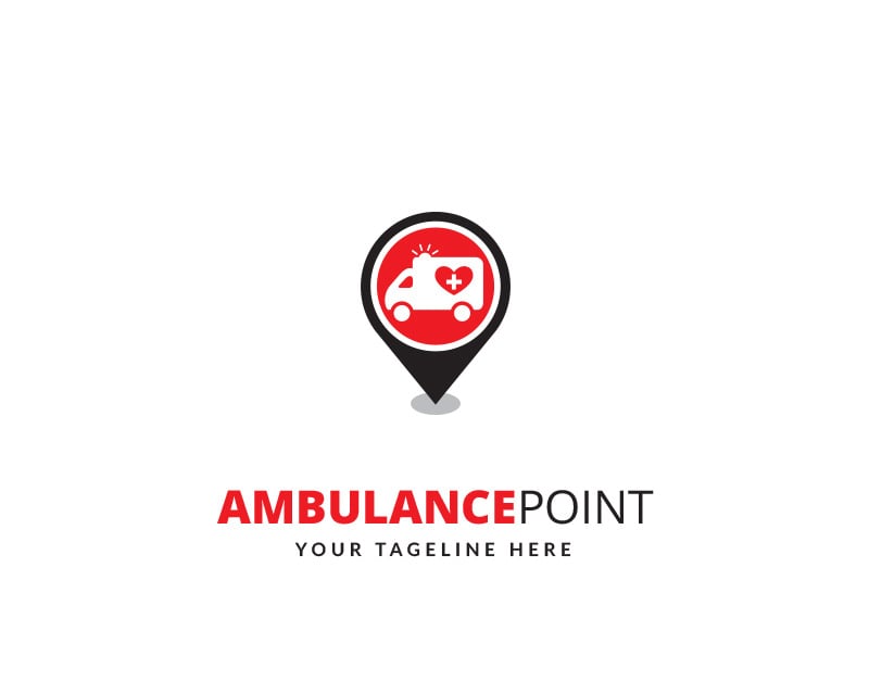 Ambulance emergency logo medical international Vector Image