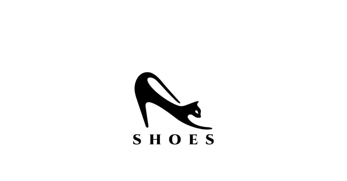 Cat Shoes Logo Template #70861 - TemplateMonster
