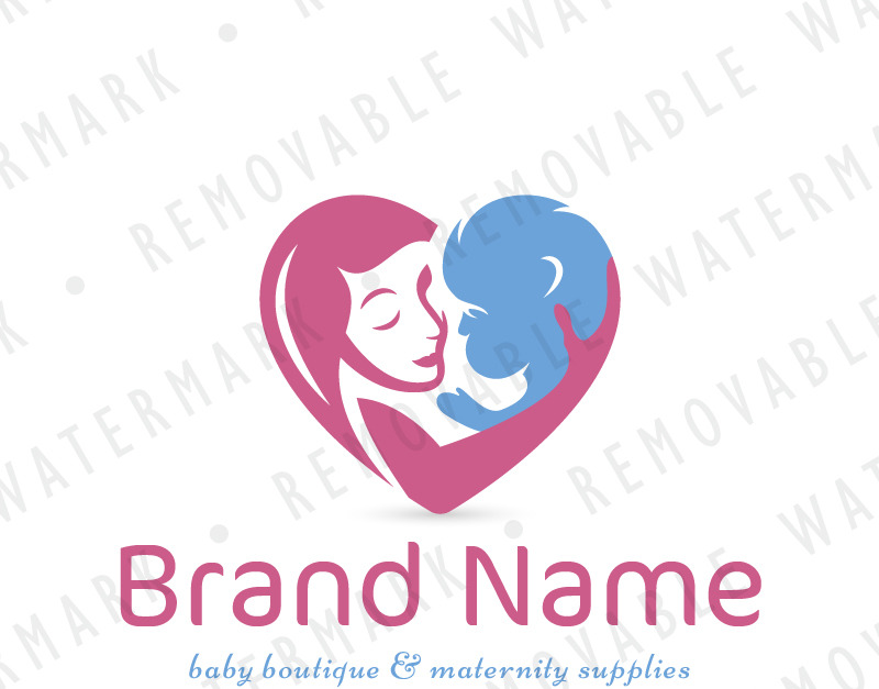 Mom and baby logo vector symbol. Mom hugs her child logo template 3479378  Vector Art at Vecteezy