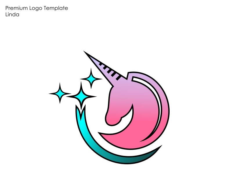 Unicorn Logo Template #71195 - TemplateMonster