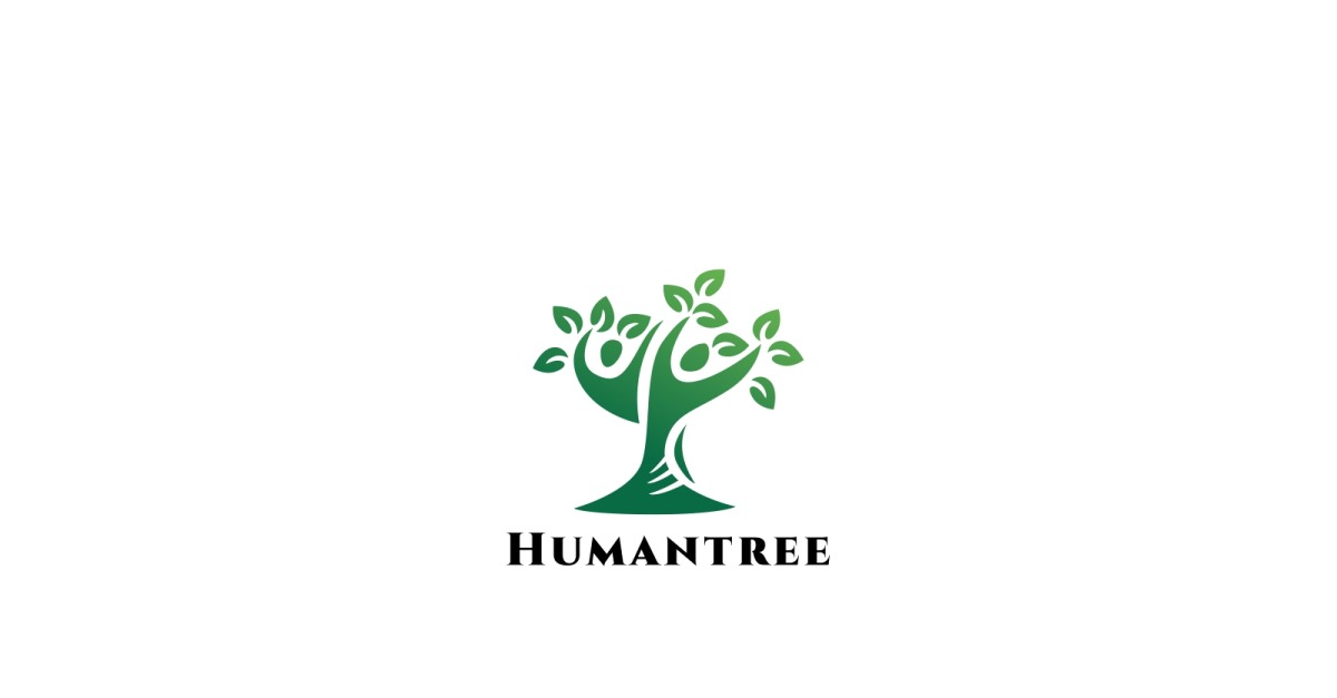 Human People Tree Logo Vector Design | MasterBundles