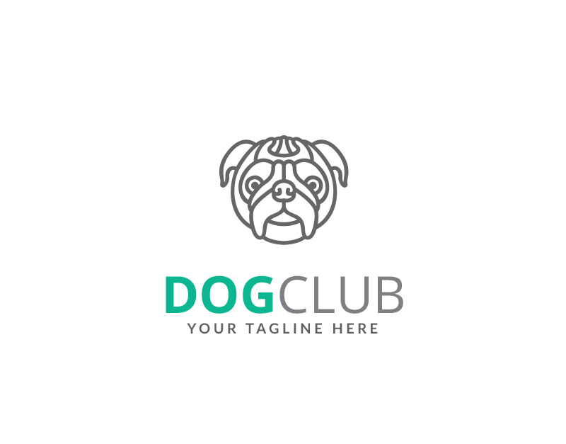 Dog Club Design Logo Template #71553 - TemplateMonster