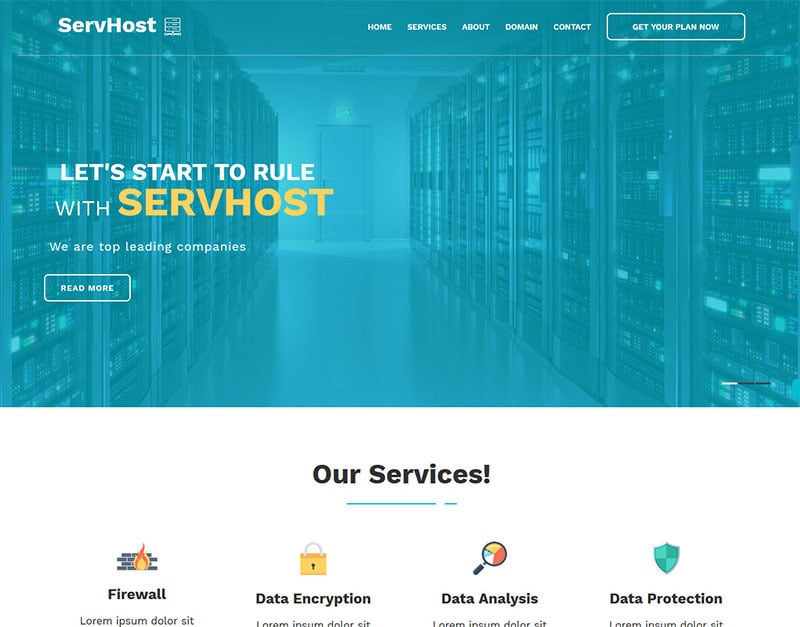 SerHost - Online Hosting HTML5 Template Landing Page Template
by CodeGlamour