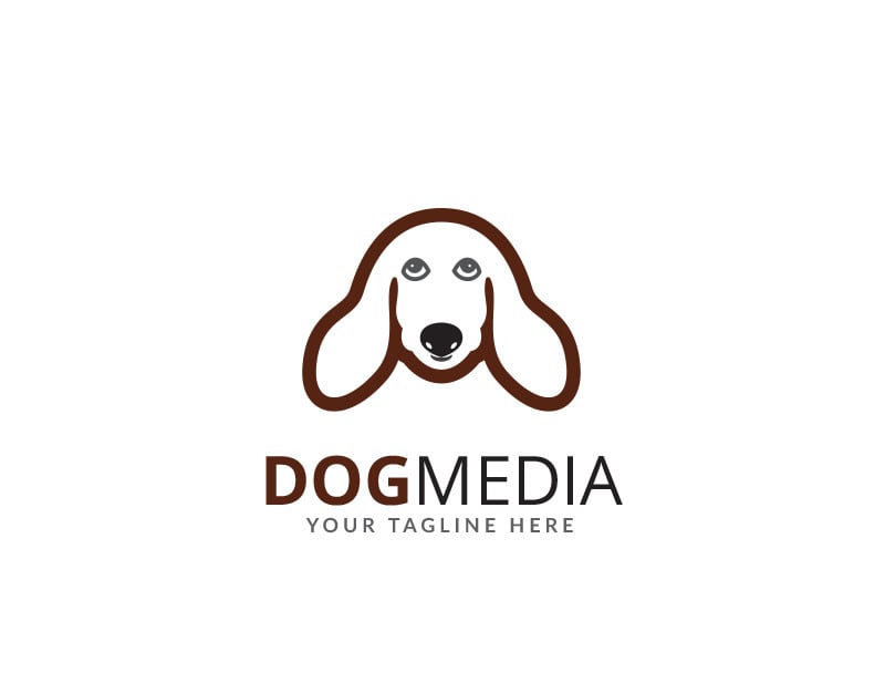 Dog Media Logo Template 73317 TemplateMonster