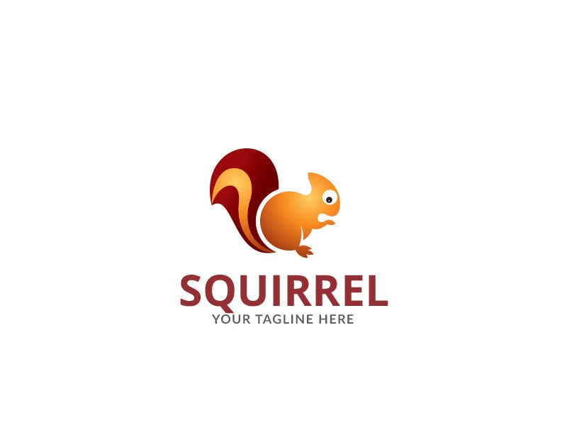 Squirrel Design Logo Template #73404 - TemplateMonster