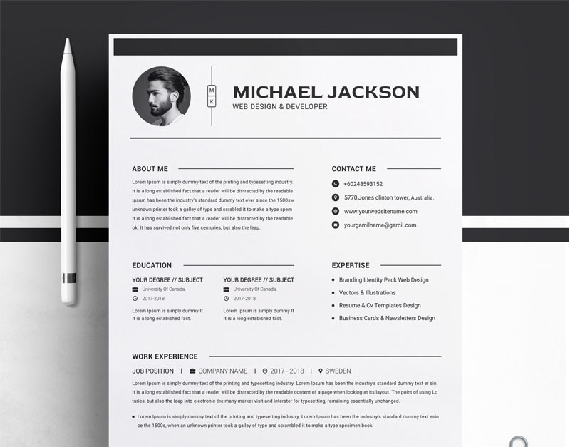 Officer Resume Template #73884 - TemplateMonster