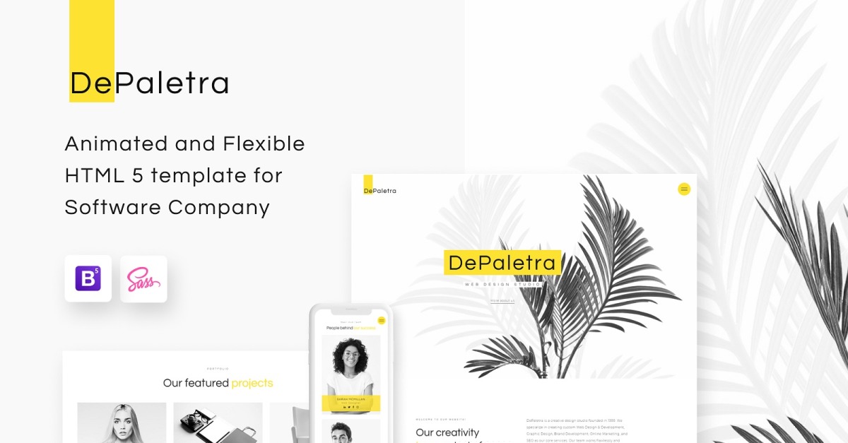 DePaletra - Web Design Studio Website Template