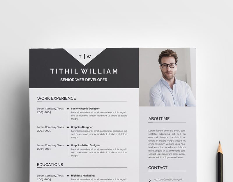 Tithil Willams Resume Template #74141 - TemplateMonster