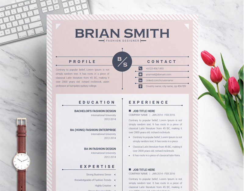 Brian Smith Resume Template #74559 - TemplateMonster