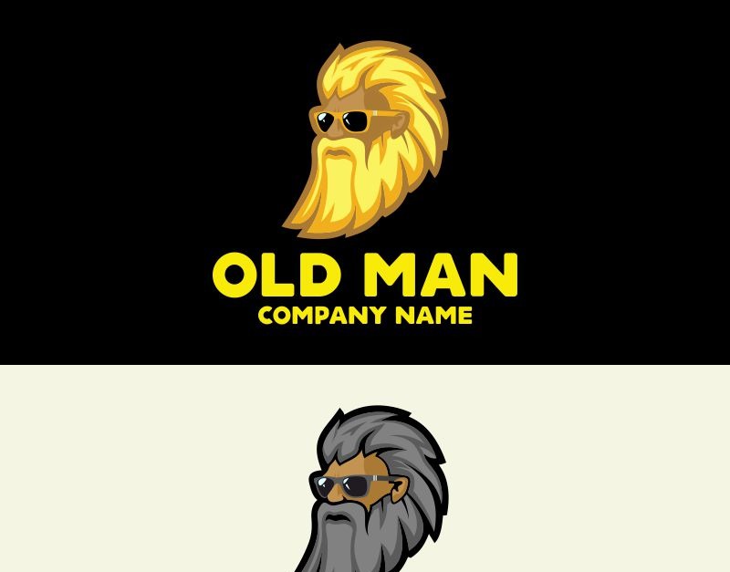 Old Man Logo Template 75039 Templatemonster